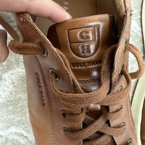 Cole Haan leather men\'s tan  12M Vartan Grands OS EUC